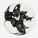Hedda Sterne, Floral Figure (Tondo)