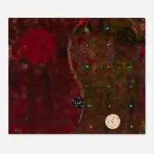 Pat Adams, Not Apart, 2000, oil and acrylic on grit paper