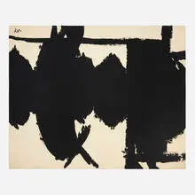 Robert Motherwell, Elegy to the Spanish Republic no. 116, 1970, wool tapestry