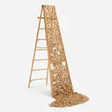 Fernando Palma Rodríguez, Arriba, Abajo, 2001, carved wood, wood, aluminum