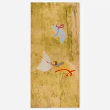 Kikuo Saito, Green Almond, 1982, acrylic on canvas