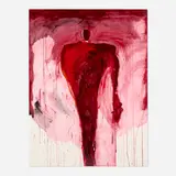 Fritz Scholder, Untitled, acrylic on paper
