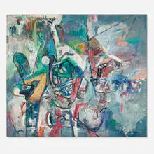 Paul Burlin, A Summer Day, 1956-57, oil on canvas