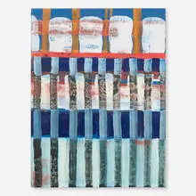 Juan Uslé, Atlas, 1993, mixed media on canvas laid to wood