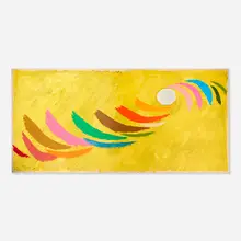 Jack Bush, Spin-Off Yellow, 1976, acrylic on canvas