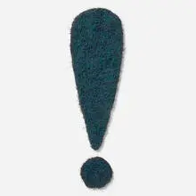 Richard Artschwager, Exclamation Point, 2006, rubberized horsehair, paint and Masonite in two parts