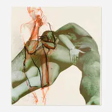 Joan Semmel, Untitled, 1972, collage and pastel on BFK Rives