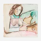 Joan Semmel, Untitled (Self-Portrait), 1985, mixed media