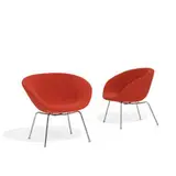 Pot chairs, pair by Arne Jacobsen, sold May 2022