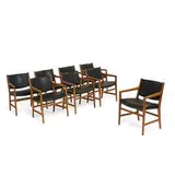 Hans J. Wegner, armchairs, set of eight, model JH507