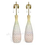 Aldo Londi, table lamps, pair