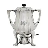 The Kalo Shop, early and large samovar raised on cabriole legs terminating in paw feet, #7493, Chicago, USA
