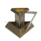 Carence Crafters, chamberstick with stylized floral decoration