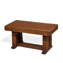 attribution George Mann Niedecken, Prairie School footstool