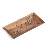 Carence Crafters, rectangular tray with blackberry vine decoration
