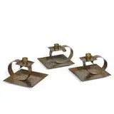 Carence Crafters, set of chambersticks, three