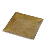 Carence Crafters, square tray with foliate decoration