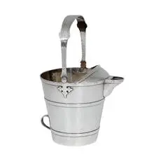 Shreve & Co., 14th Century two-pint ice bucket with swing handle, #1842, San Francisco, USA