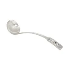 Potter Studio, sauce ladle with pierced floral decoration