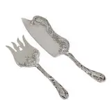 Gorham Manufacturing Company, Martelé fish serving set: serving fork, #443P and fish slice, #442P, Providence, USA