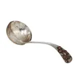 Gorham Manufacturing Company, Aesthetic Movement sauce or gravy ladle with applied cherry decorated terminal