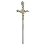 Medallion dagger shaped letter opener, #89X by George W. Shiebler & Co., New York, USA, sold Apr 2022
