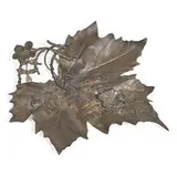 Victorian, tray in a sycamore leaf and wild rose motif
