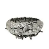 Reed & Barton, Victorian naturalistic branch footed fruit bowl with applied cherry branch motif and strawberry decoration, #4408, Taunton, USA