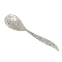 Towle Silversmiths, Aesthetic Movement serving spoon with water lily motif, Newburyport, USA
