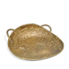 Louis Théophile Hingre, vide poche with basket, mouse, wheat and thistle motif, #4551