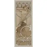 Alphonse Mucha, plate 10 (Art Nouveau nude and narcissus), from Documents Décoratifs, 1902