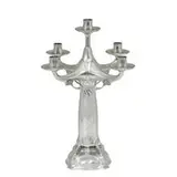 Hugo Leven for Kayserzinn, five-light candelabrum, #4486