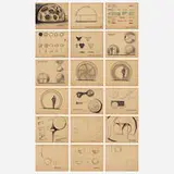Roger W. Stoller, Living System Process sketchbook, c. 1980, ink and graphite on paper