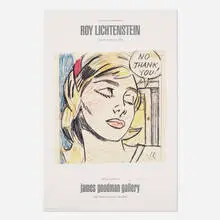 Roy Lichtenstein, exhibition poster, 1984, offset color lithograph on paper