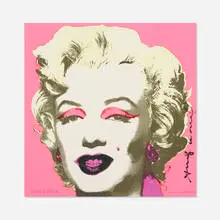 Marilyn (Castelli Mailer) by Andy Warhol, 1981, offset lithograph on paper, sold Apr 2020