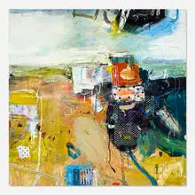 Robert Baribeau, Untitled, 1994, acrylic and mixed media on canvas