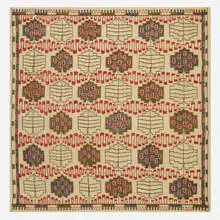 Modern, flatweave carpet, c. 1975, hand-woven wool