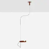 Joe Colombo, Spider ceiling lamp, 1965, enameled aluminum, chrome-plated steel, plastic