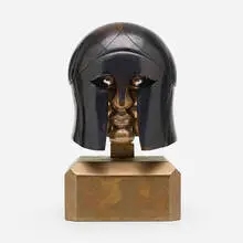 Miguel Ortiz Berrocal, Hoplita, 1981-82, patinated bronze, bronze