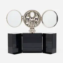 Miguel Ortiz Berrocal, Paloma Box, 1970-73, enameled aluminum, nickel-plated aluminum, mirrored glass