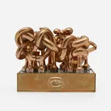 Puzzle by Miguel Ortiz Berrocal, 1976-78, bronze, chrome-plated steel, sold Apr 2020