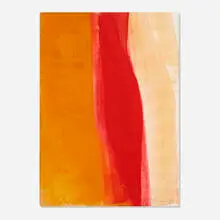 Cleve Gray, Red Traverse, 1968, acrylic on canvas