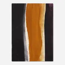 Cleve Gray, Black and Brown, c. 1968, acrylic on canvas