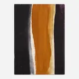 Cleve Gray, Black and Brown, c. 1968, acrylic on canvas