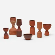 Ian McDonald, collection of seven vessels, 2010-2012, glazed earthenware
