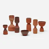 Ian McDonald, collection of seven vessels, 2010-2012, glazed earthenware