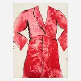 Red Bathrobe by Jim Dine, 1969, lithograph in colors, sold Apr 2020