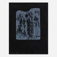Night Palette by Jim Dine, 1965, lithograph on Fabriano black paper, sold Apr 2020