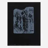 Night Palette by Jim Dine, 1965, lithograph on Fabriano black paper, sold Apr 2020