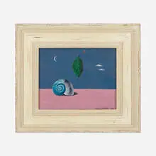 Gertrude Abercrombie, Snail, 1958, oil on masonite